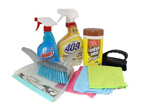 Product Cover Dorm Room Multipurpose Cleaning Kit Value Pack with 409 All Purpose, Windex, ... by The Bare Necessities