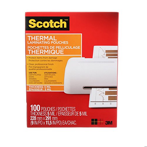 Product Cover Scotch Thermal Laminating Sheets, 9