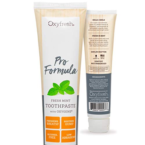 Product Cover Oxyfresh Original Mint Toothpaste: For Long-Lasting Fresh Breath & Healthy Gums. Dentist recommended. No Artificial Colors, Low-Abrasion