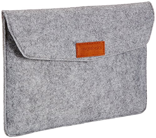 Product Cover AmazonBasics 11 Inch Felt Macbook Laptop Sleeve Case - Light Grey
