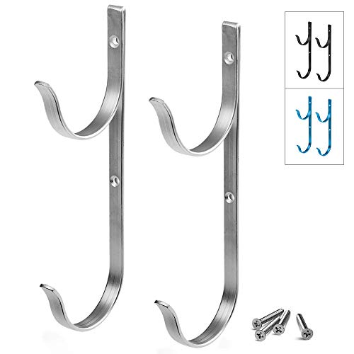 Product Cover GrayBunny GB-6815 Swimming Pool Aluminum Pole Hanger Set, Nickel Gray, for Telescoping Poles, Leaf Rakes, Skimmers, Nets, Brushes, Vacuum Hoses and More!