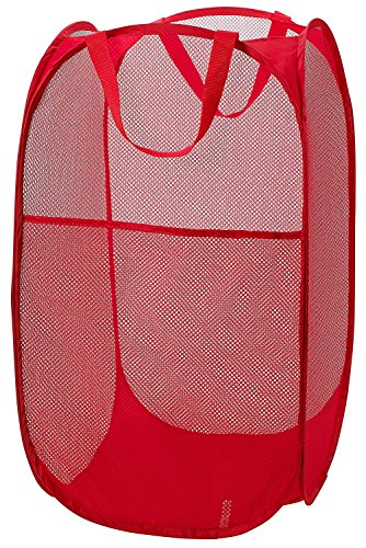 Product Cover Red : Mesh Pop-Up Laundry Hamper, Red - 14
