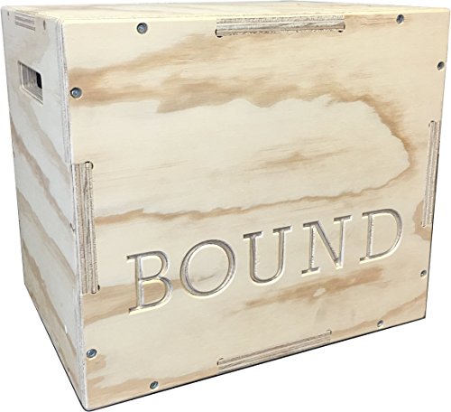 Product Cover Bound 3-in-1 Wood Plyo Box - (30/24/20 - 24/20/16 - 20/18/16 - 16/14/12) - CrossFit Training, MMA, or Plyometric Agility - Jump Box, Plyobox, Plyo Box, Plyometric Box, Plyometrics Box