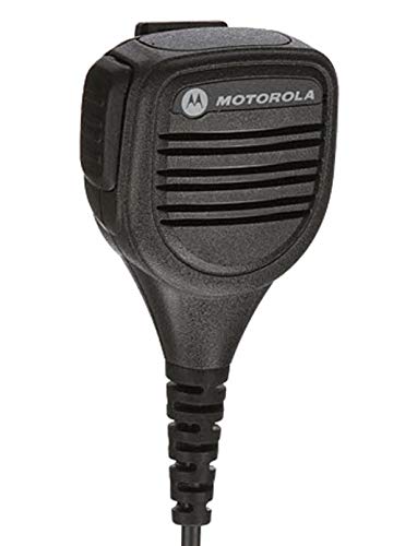 Product Cover Motorola Original OEM PMMN4013 PMMN4013A Remote Speaker Microphone with 3.5mm Audio Jack, Coiled Cord & Swivel Clip, Intrinsically Safe