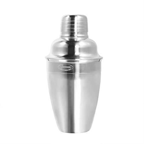 Product Cover Newness Cocktail Stainless Steel Wine Shaker with Strainer and Lid Top, 8.4oz (250 ml), Small, Single Martini
