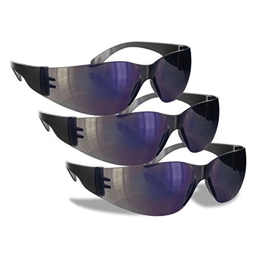 Product Cover Rugged Blue Diablo Safety Glasses (Blue Mirror 3 Pair)