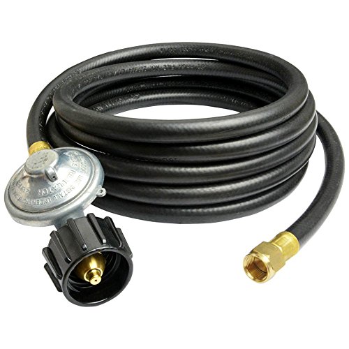 Product Cover onlyfire Universal QCC1 Low Pressure Propane Regulator with 12 ft Hose for Most LP Gas Grill, Patio Heater and Fire Pit Table, 3/8