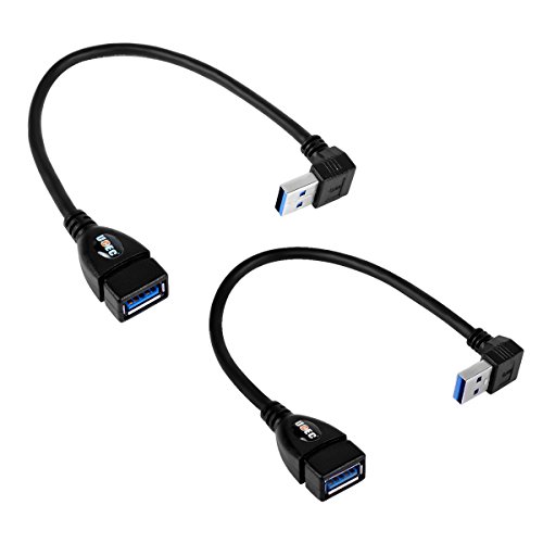 Product Cover UCEC USB 3.0 Extension Data Cable - Up & Down Angle - Type A Male to Female - Pack of 2 (Black)
