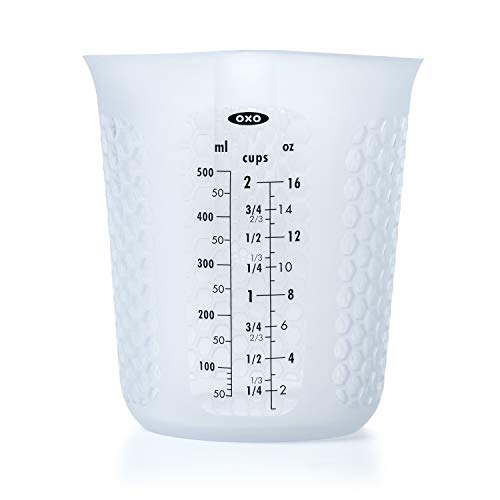 Product Cover OXO Good Grips 2-Cup Squeeze & Pour Silicone Measuring Cup with Stay-Cool Pattern