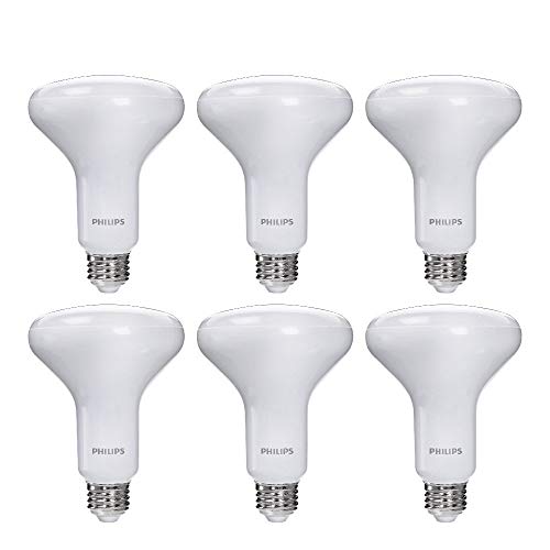 Product Cover Philips LED Dimmable BR30 Frosted Light Bulb with Warm Glow Effect: 650-Lumen, 2700-2200-Kelvin, 9-Watt, Soft White, 6-Pack