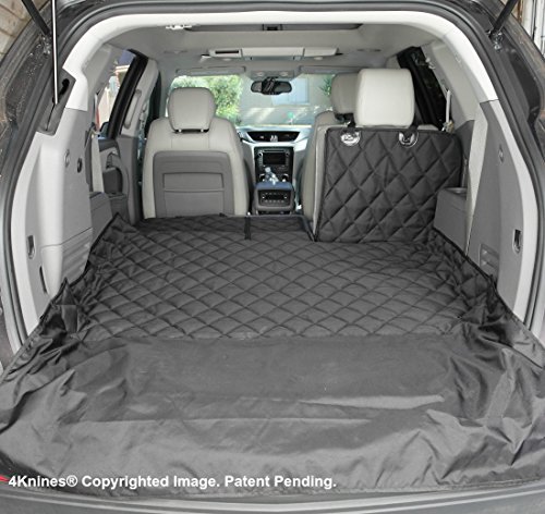 Product Cover 4Knines SUV Cargo Liner for Fold Down Seats - Heavy Duty - 60/40 Split and Armrest Pass-Through Compatible - USA Based Company (Large, Black)