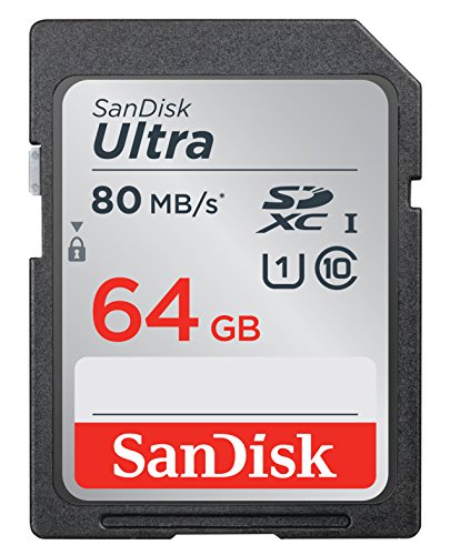 Product Cover Sandisk SDSDUNC-064G-GN6IN 64GB SDXC UHS-I Memory Card - Grey, Black
