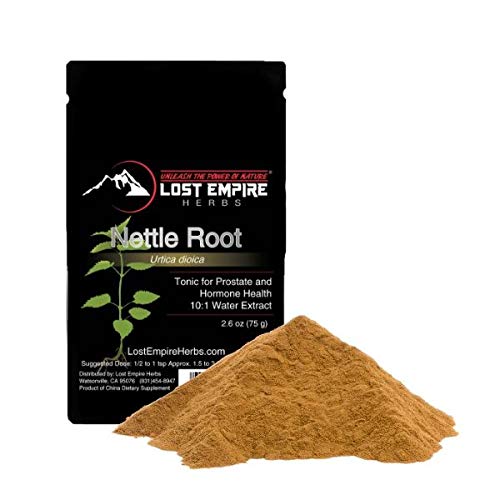 Product Cover Stinging Nettle Root Extract (75g) - 10:1 Pure, Full-Spectrum Hot Water Extract (10x More Potent) - Wild-Crafted Roots from The Anhui and Sichuan Provinces of China - 3rd Party Tested for Purity