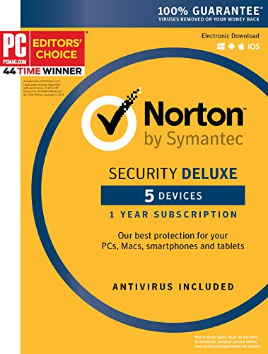 Product Cover Norton Security Deluxe - 5 Device [Key Card] - 2019 Ready [windows_10,windows_8,mac_os_x] [registration_code]