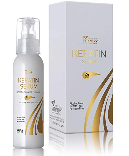 Product Cover Vitamins Hair Serum Keratin Protein Treatment - Anti Frizz Ultra Hydrating Keratin and Argan Oil Hair Gloss Repair Complex for Dry and Damaged Hair