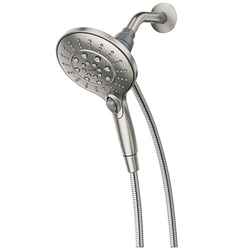 Product Cover Moen 26112SRN Engage Magnetix Six-Function 5.5-Inch Handheld Showerhead with Magnetic Docking System, Spot Resist Brushed Nickel