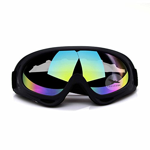 Product Cover Freehawk Adjustable UV Protective Outdoor Glasses Motorcycle Goggles Dust-Proof Protective Combat Goggles Military Sunglasses Outdoor Tactical Goggles to Prevent Particulates in Colorful