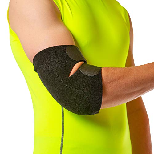 Product Cover BraceAbility Bursitis Elbow Pad Brace | Compression Arm Sleeve Wrap with Padded Soft Support Cushion for Olecranon Joint Pain, Bursa Protection, Arthritis & Tendonitis Relief (One Size)