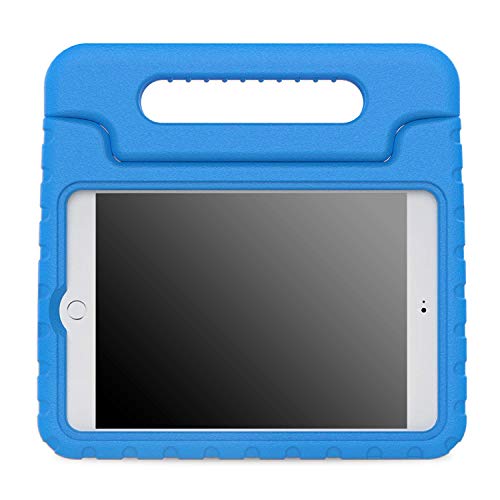 Product Cover MoKo iPad Mini 4 Case - Kids Shock Proof Convertible Handle Light Weight Super Protective Stand Cover Case for Apple iPad Mini 4 2015 Tablet, BLUE