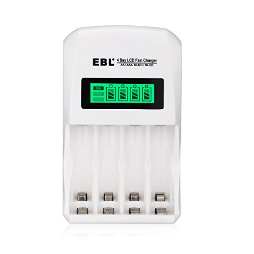 Product Cover EBL LCD Smart Individual AA AAA Rechargeable Battery Charger for Ni-MH Ni-CD