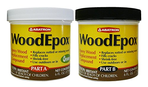 Product Cover Abatron WoodEpox Epoxy Wood Replacement Compound, 12 oz Kit, Part A & B