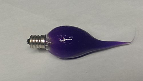 Product Cover On The Bright Side Primitive Silicone Dipped 5 Watt Light Bulb - Pack of 6 - Dark Purple