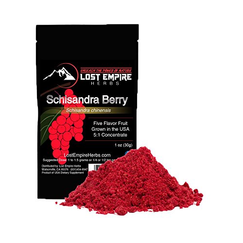 Product Cover Schisandra Powder - 5:1 Organic Concentrate - Anti-Aging Adaptogenic Herb, Liver Detox, Cognitive Support, Stress Relief and More - Gluten Free, Paleo, Vegan, and Keto Friendly (30 Gram)