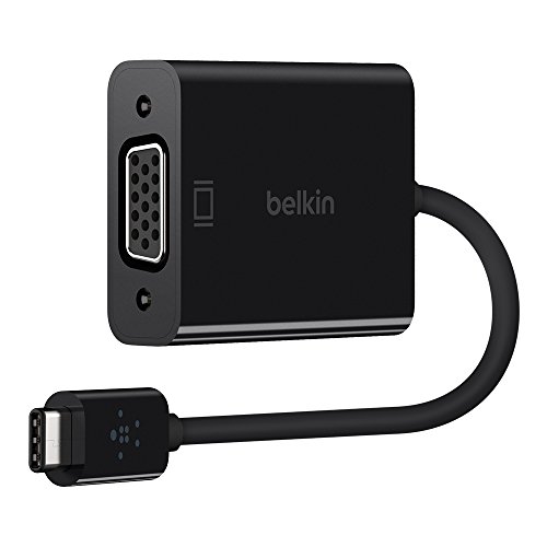Product Cover Belkin USB-IF Certified USB Type-C to VGA Adapter (5.9 Inches) (F2CU037btBLK)