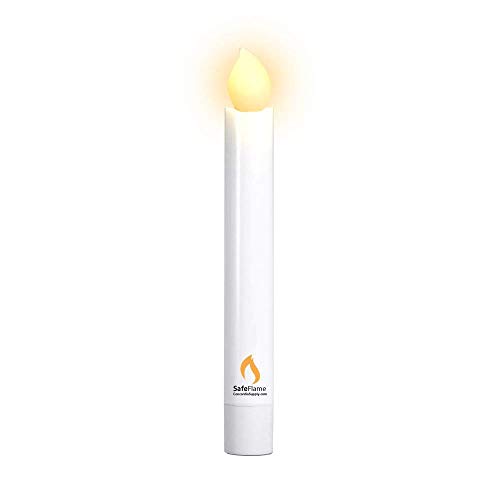Product Cover Concordia Supply SafeFlame Hand Held LED Flickering Amber Battery Candles - Church Service, Candlelight Vigil - AAA Batteries Included (Pack of 25)