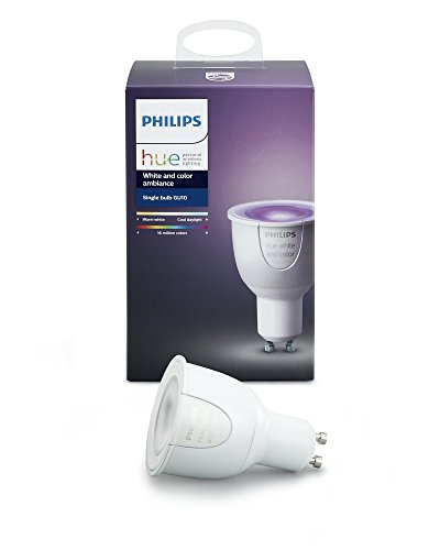 Product Cover Philips Hue White and Color Ambiance GU10 Dimmable LED Smart Spot Light (Hue Hub Required, Works with Alexa, Homekit & Google Assistant), Old Version