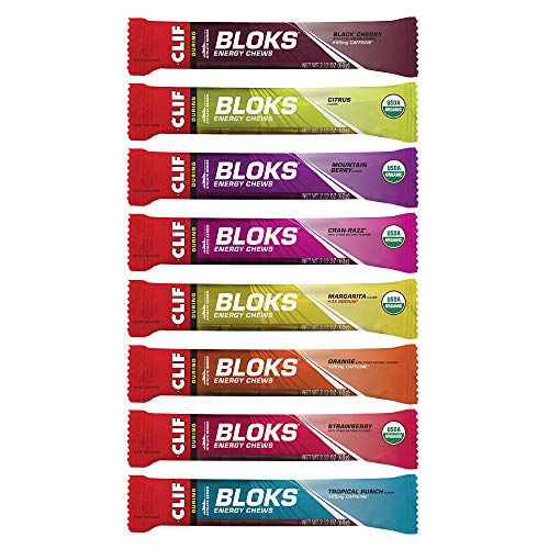 Product Cover CLIF BAR - BLOKS Energy Chews 8 Flavor Variety Pack, 33 Calories Per Cube, Easy-to-Digest, Energy Boost, Fast Fuel, Vegan-Friendly, Non-GMO (2.12 Ounce Per Pack, 8 Count)