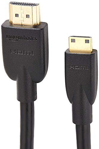 Product Cover AmazonBasics High-Speed Mini-HDMI (NOT Micro USB/Micro HDMI) to HDMI Cable - 3 Feet (Latest Standard)- NOT Compatible with Mobile Phones