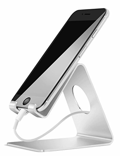 Product Cover Lamicall S1 Cell Phone Stand for iPhone X 8 7 Plus 6s other Smartphones - Silver