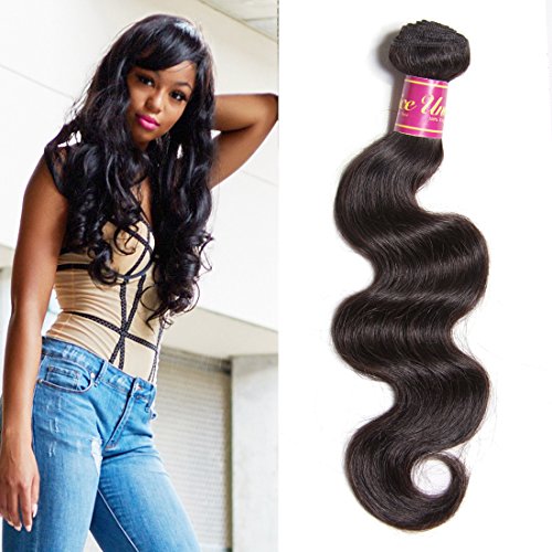Product Cover UNice Hair Icenu Series 8A Brazilian Body Wave Virgin Hair 1 Bundle, Raw Unprocessed 100% Virgin Human Hair Weave 95-100g/pc Natural Color