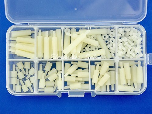Product Cover Generic M2.5 Nylon Hex M-F Spacer/Screw/Nut Assorted Kit, for Raspberry-Pi, Standoff.