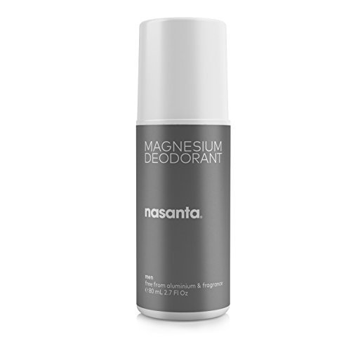 Product Cover Nasanta Magnesium Deodorant Men Australian Made Natural Deodorant, 100% Free Of All Forms Of Aluminum, 80 M L 2.7 Fl Oz Roll On