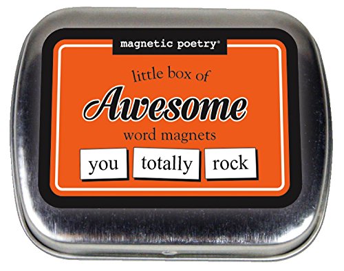 Product Cover Magnetic Poetry - Little Box of Awesome Kit - Words for Refrigerator - Write Poems and Letters on The Fridge - Made in The USA
