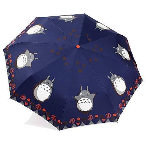 Product Cover Finex­­ Fully Auto Open/Close Umbrella Totoro - Windproof - UltraSlim, Compact for Easy Carrying (Navy Blue)
