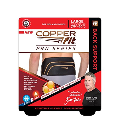Product Cover Copper Fit Pro Series Back Support with Hot/Cold Therapy