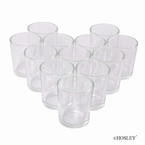 Product Cover Hosley Set of 72 Clear Votive Tea Light Glass Candle Holders. Ideal for Parties Wedding Special Events Aromatherapy and Everyday Use Tealights O2
