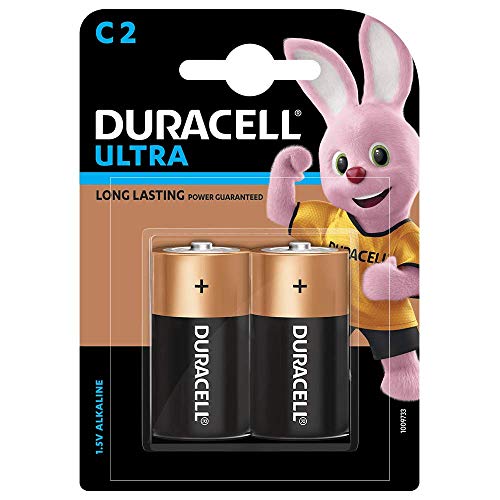 Product Cover Duracell C Alkaline Battery with Duralock Technology (Black and Brown, Pack of 2)