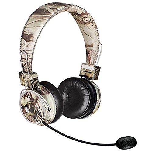 Product Cover Blue Tiger Dual Elite Wireless Bluetooth Headset - Premium Noise Cancelling Headphones with No Wires - Ideal Driving, Gaming and Music Accessories - 50 Hour Talk Time - Tree Camo