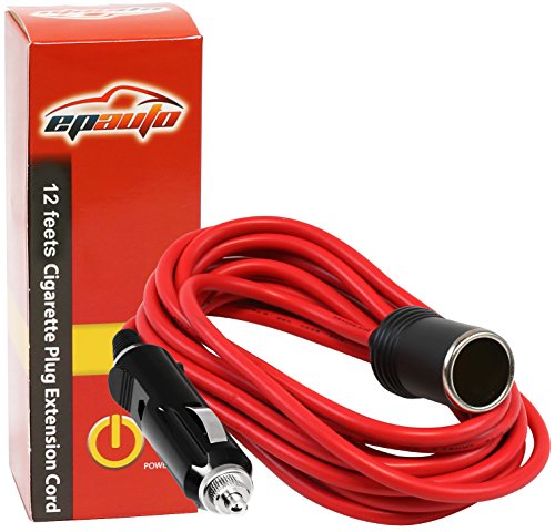 Product Cover EPAuto 12V 12' Foot Heavy Duty Extension Cord with Cigarette Lighter Plug Socket