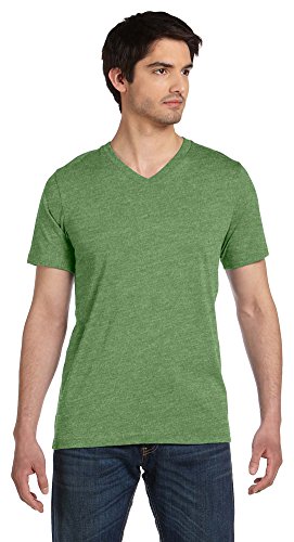 Product Cover Bella + Canvas Unisex Jersey Short-Sleeve V-Neck T-Shirt, XL, HEATHER GREEN