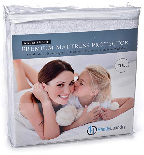 Product Cover Full Mattress Protector, Waterproof, Breathable, Blocks Dust Mites, Allergens, Smooth Soft Cotton Terry Cover. The Premium Mattress Protector will surely increase the life of your mattress.