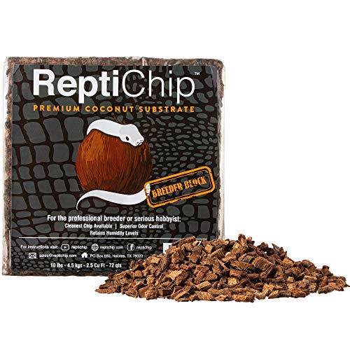 Product Cover ReptiChip Premium Coconut Reptile Substrate, 72 Quarts, Perfect for Pythons, Boas, Lizards, and Amphibians