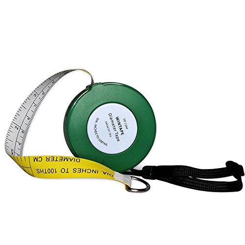 Product Cover Wintape Cm and Inches to 100ths Executive Diameter Pi Engineer's Tape Measure (Green)