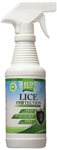 Product Cover Eco Defense Lice Treatment For Home Bedding Belongings and More - Safe Prevention and Removal - Organic and Natural - Works Fast to Kill & Repel Lice From Your Environment - 16 oz