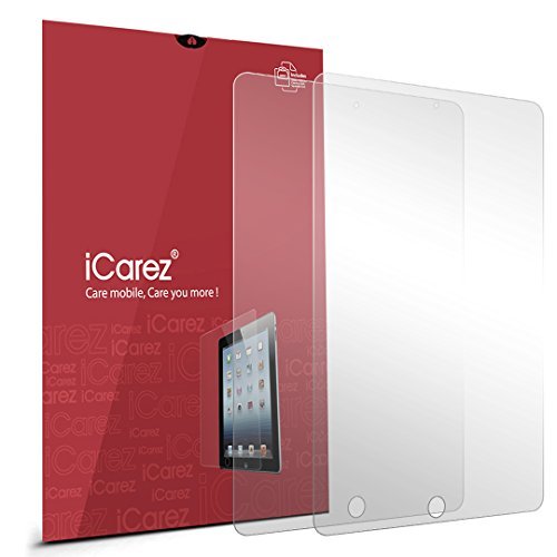 Product Cover iCarez Anti-Glare Matte Screen Protector for Apple iPad Mini 4 Unique Hinge Install Method With Kits Easy Install with Lifetime Replacement Warranty 2-Pack - Retail Packaging 2015