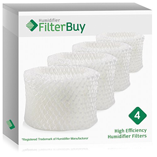 Product Cover FilterBuy Honeywell HAC-504AW Compatible Humidifier Filters (Pack of 4). Designed to fit Honeywell HCM-600, HCM-710, HCM-300T & HCM-315T. Compare to Part # HAC-504AW / HAC-504.